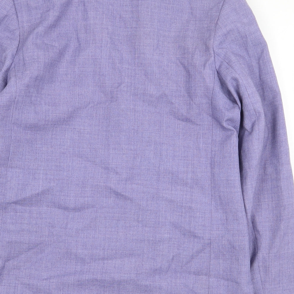 The Dunedin Tradition Womens Purple Polyester Jacket Blazer Size 12