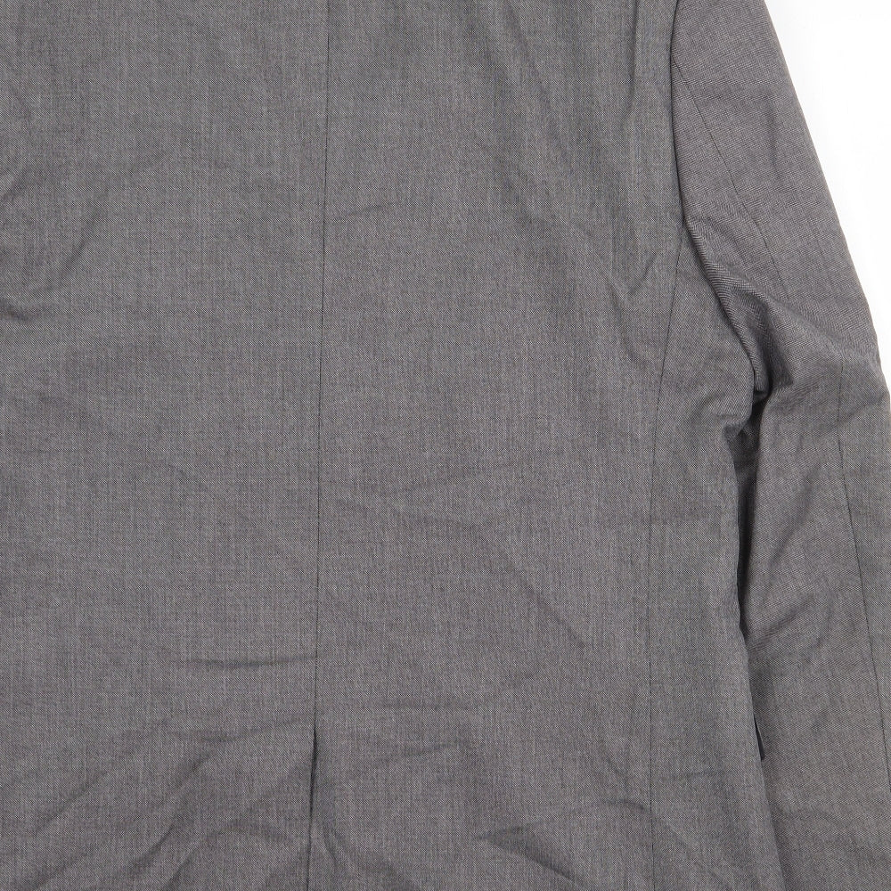 River Island Mens Grey Polyester Jacket Blazer Size 42