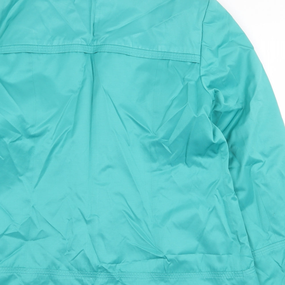 BHS Womens Green Pea Coat Coat Size 12 Button