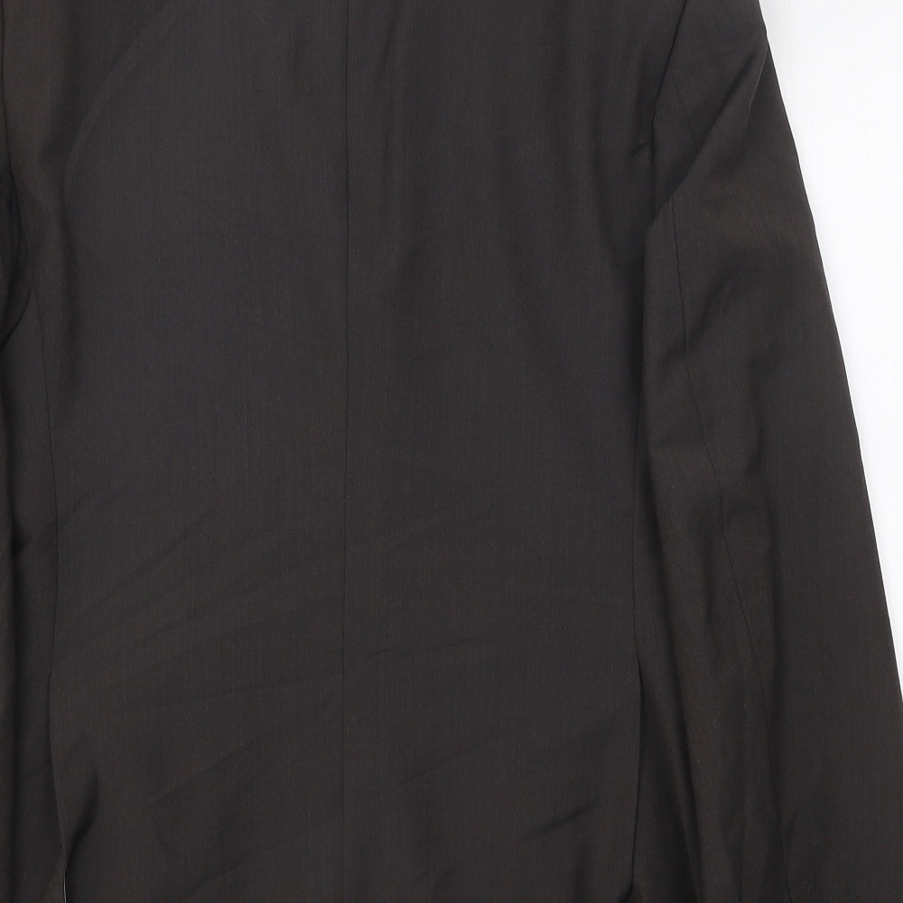 Tahari Mens Brown Polyester Jacket Blazer Size 38