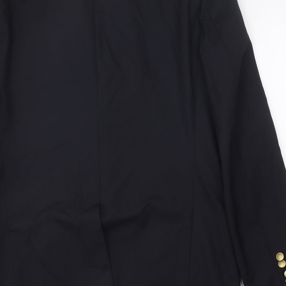 Barrage Mens Black Polyester Jacket Blazer Size 38