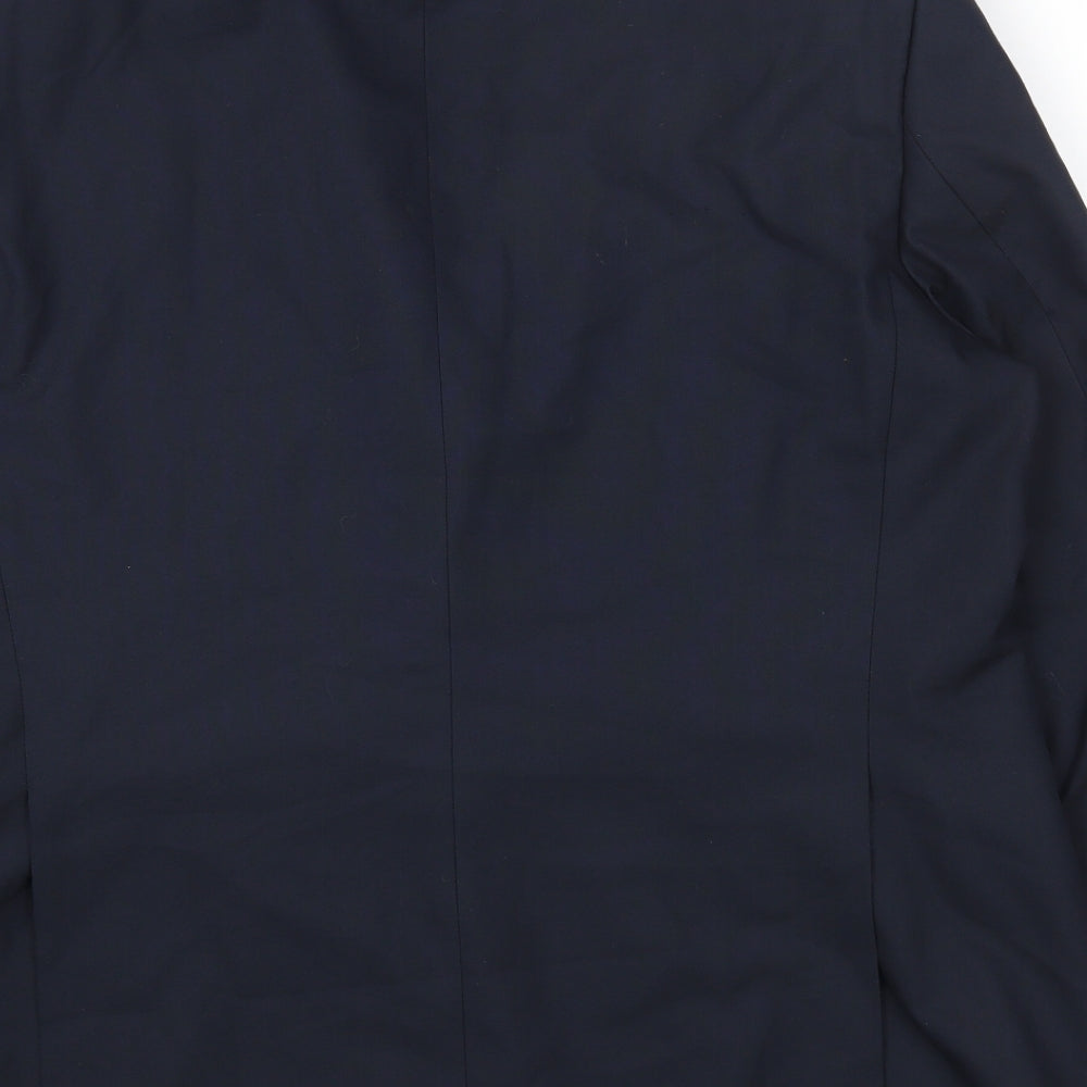 Marks & Spencer Mens Blue Polyester Jacket Blazer Size 44