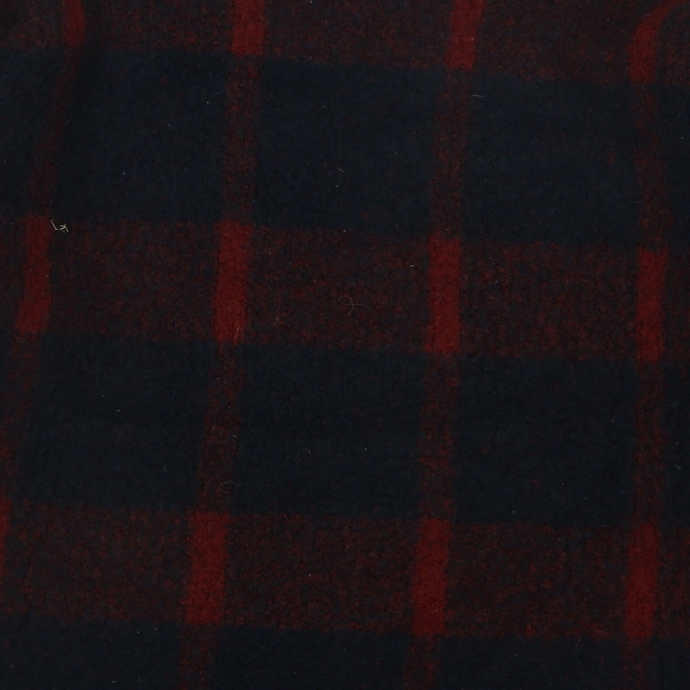 Atmosphere Womens Red Round Neck Geometric Acrylic Pullover Jumper Size 10