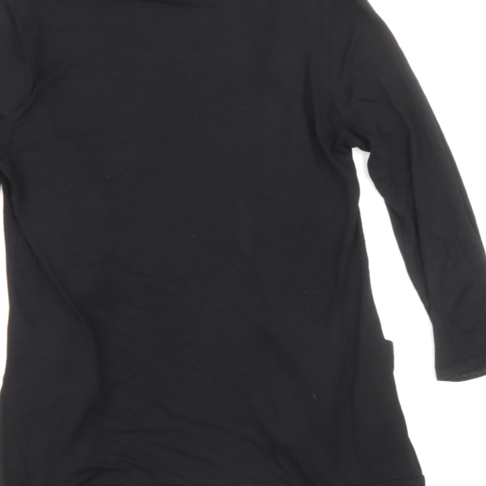 Dorothy Perkins Womens Black V-Neck Polyester Cardigan Jumper Size 10