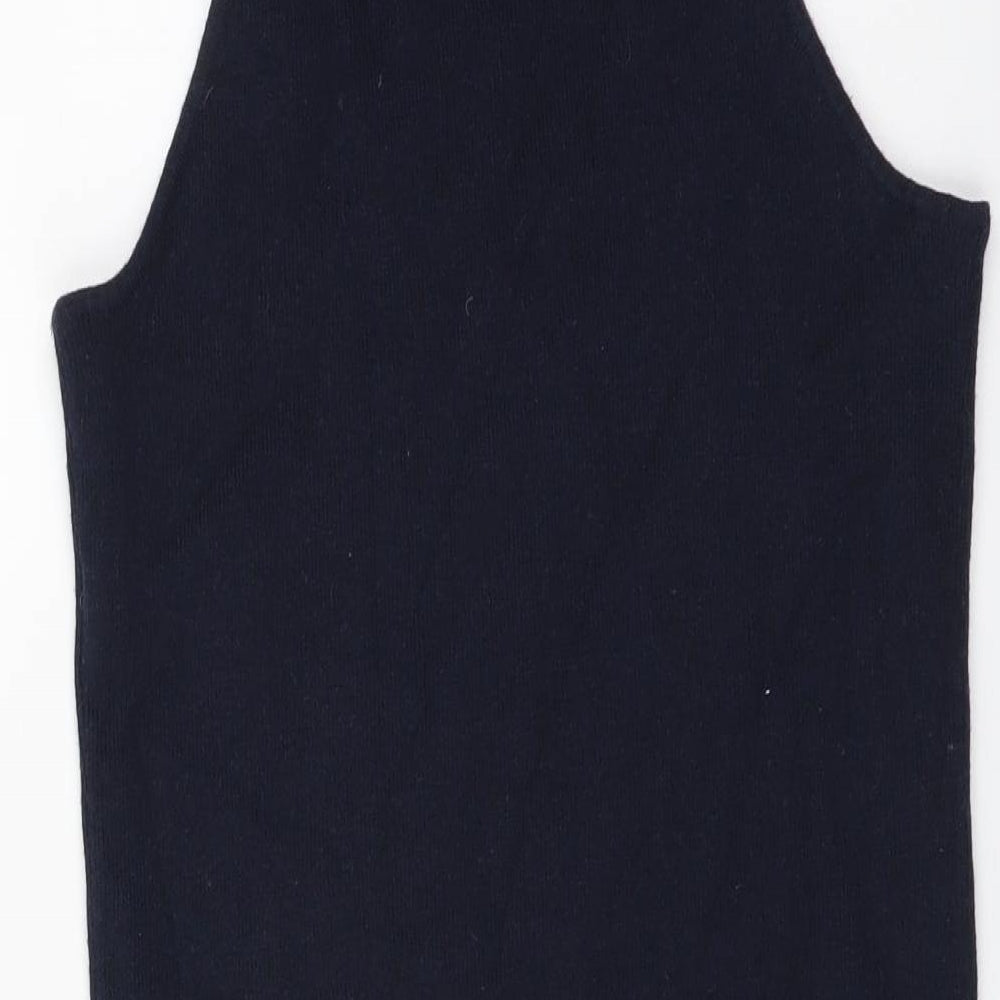 4th & Reckless Womens Blue Viscose Bodysuit One-Piece Size XS Snap