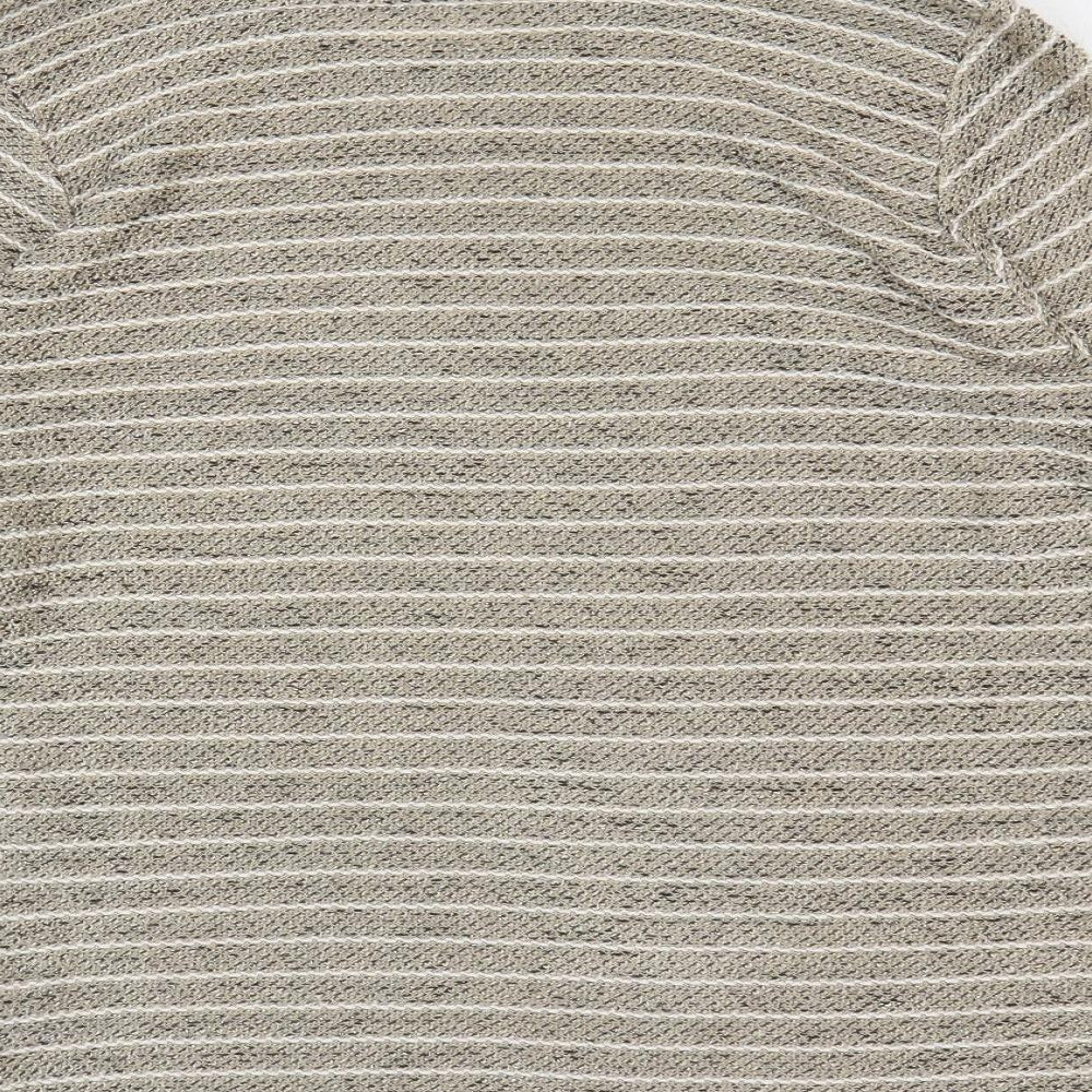 Alexara Womens Gold Round Neck Striped Acrylic Pullover Jumper Size 16