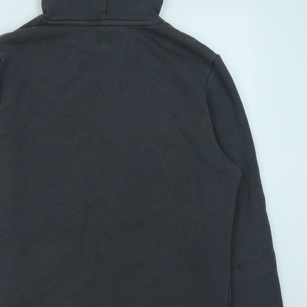 River Island Womens Grey Cotton Pullover Hoodie Size M Pullover