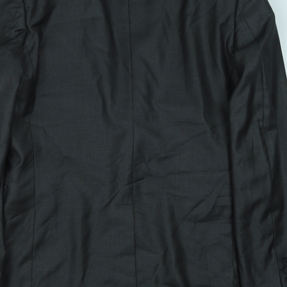 Butler & Webb Butler & Wilson Mens Grey Polyester Jacket Suit Jacket Size 40