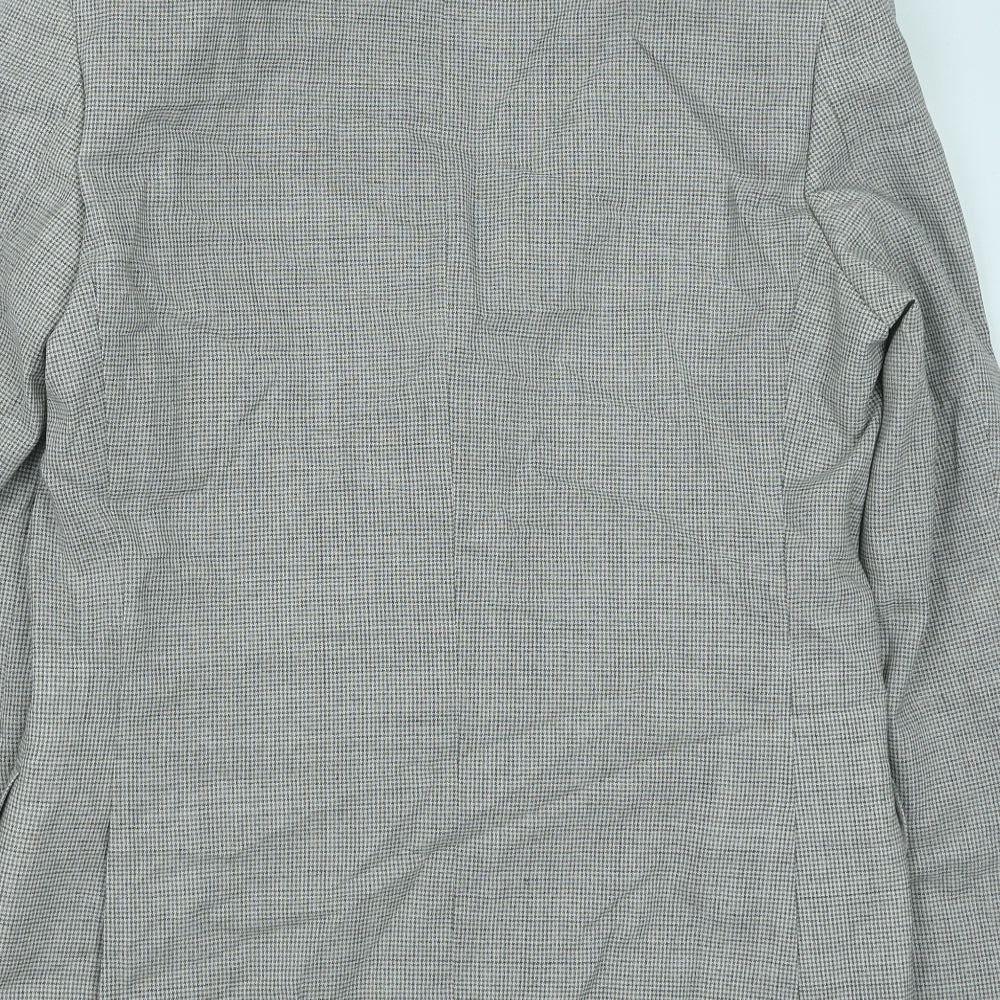 Marks & Spencer Mens Grey Polyester Jacket Blazer Size 36