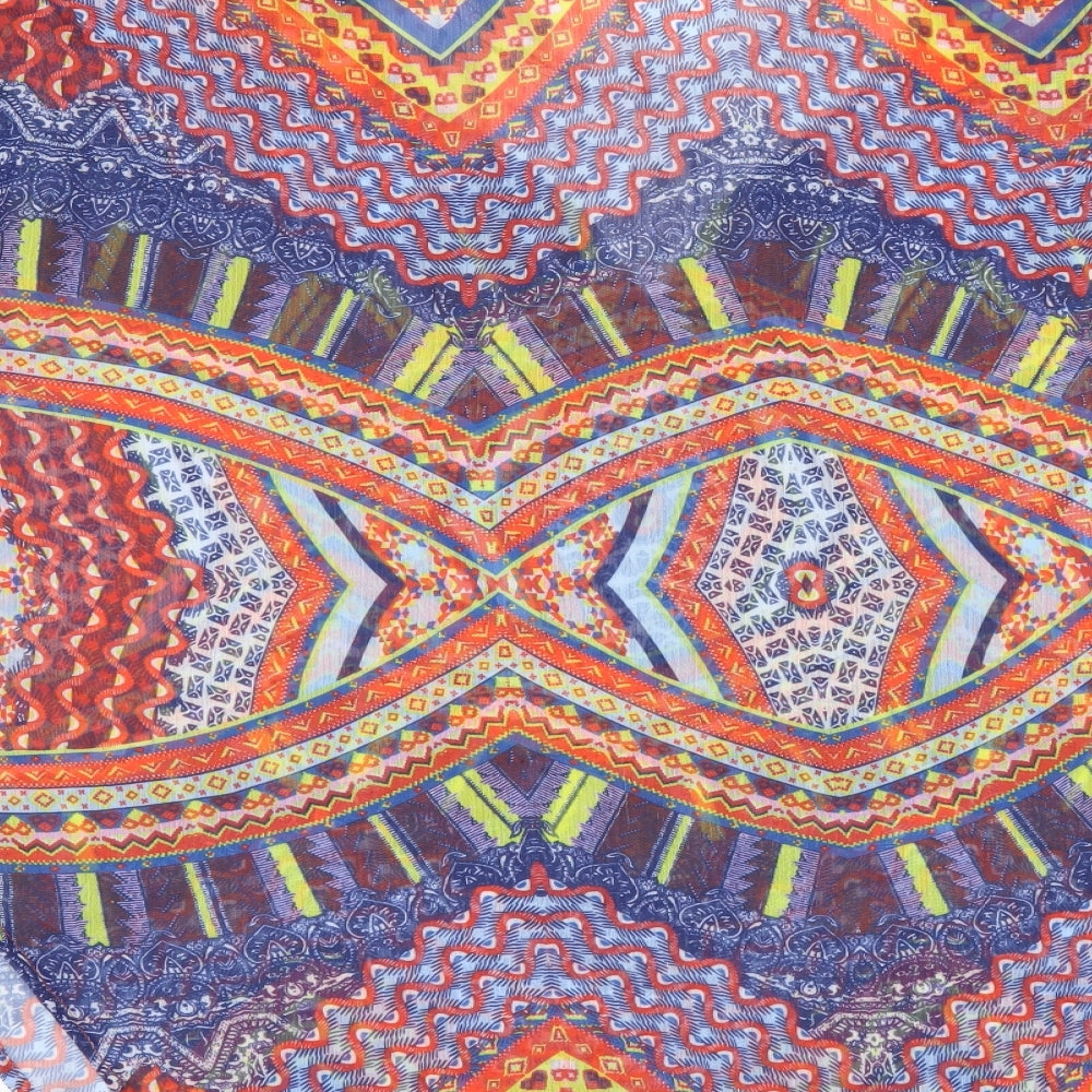 Klass Womens Multicoloured Geometric Polyester Basic Blouse Size 14 V-Neck