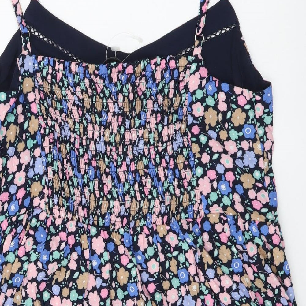 Marks & Spencer Womens Multicoloured Floral Viscose Camisole Tank Size 8 V-Neck