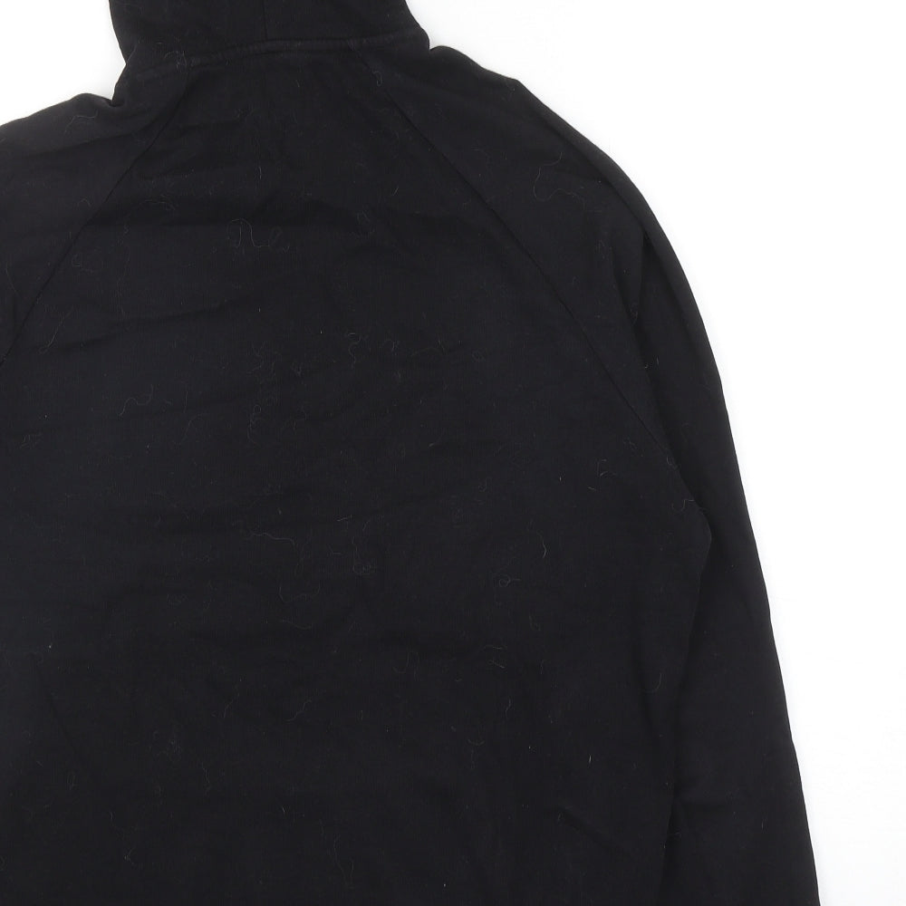ASOS Mens Black Cotton Pullover Hoodie Size XS