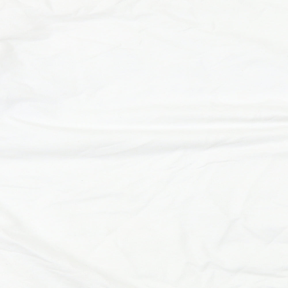 Boohoo Mens White Cotton Pullover Sweatshirt Size M