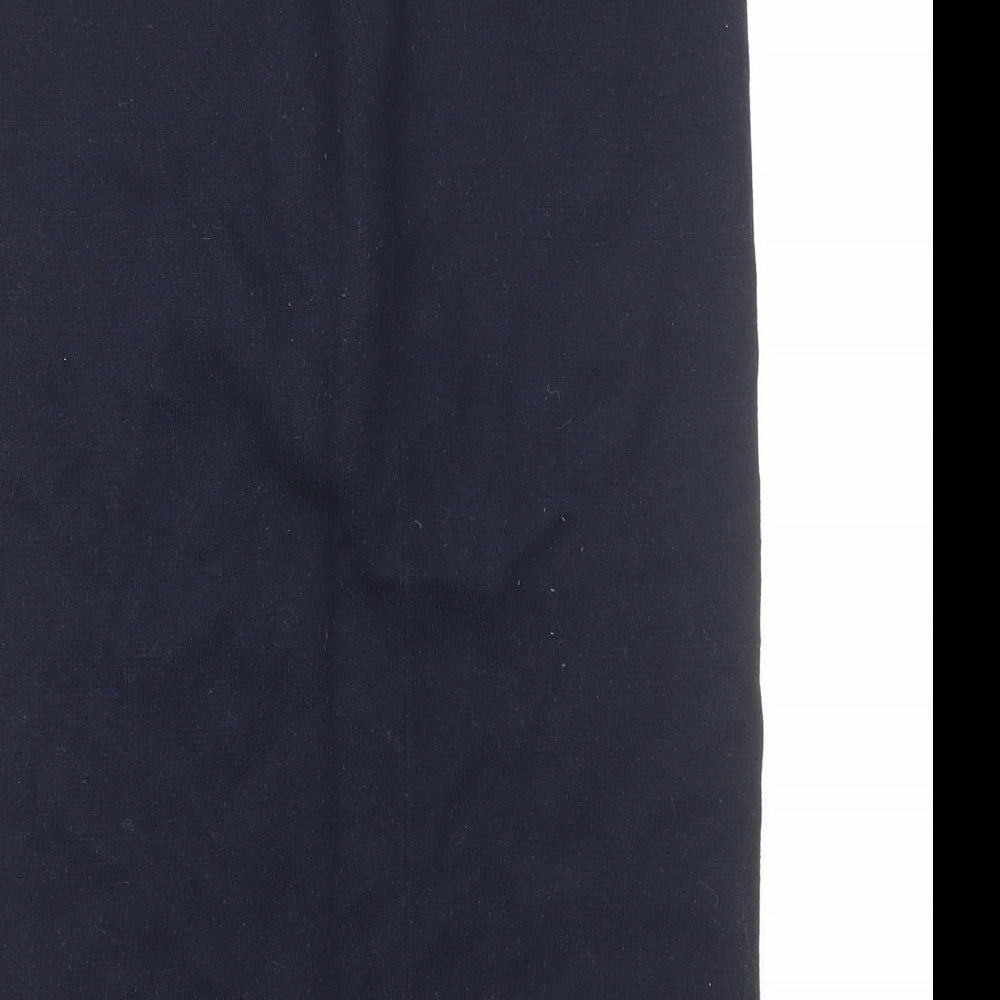 Uniqlo Womens Blue Polyester Straight & Pencil Skirt Size M