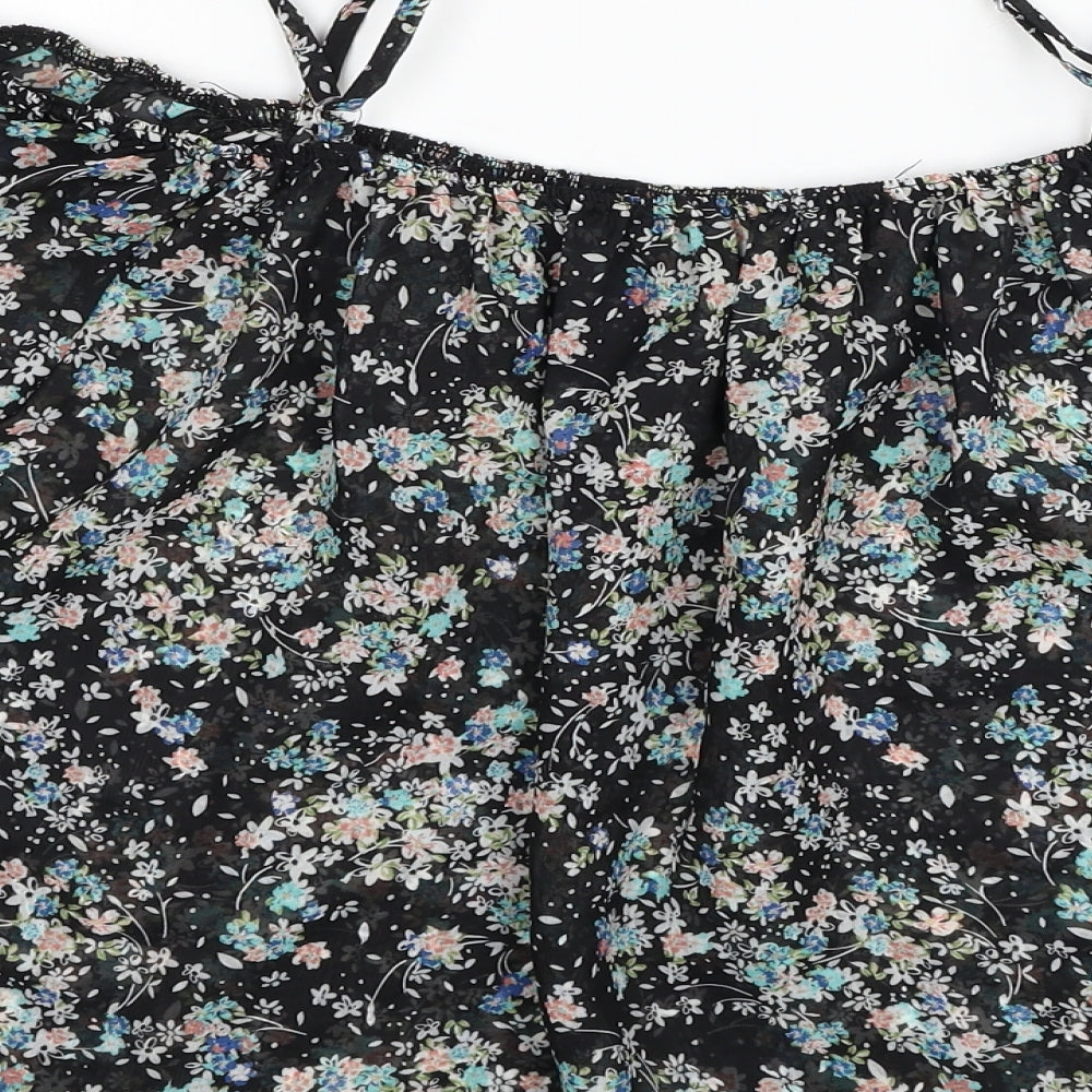 Atmosphere Womens Multicoloured Floral Polyester Basic Blouse Size 10 Off the Shoulder