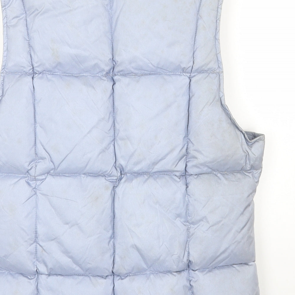 Warehouse Womens Blue Gilet Waistcoat Size 12 Zip