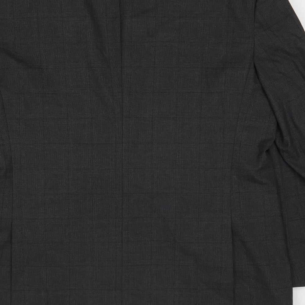Burton Mens Grey Polyester Jacket Suit Jacket Size 46