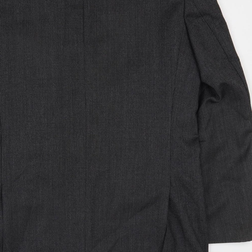 Slaters Mens Grey Polyester Jacket Suit Jacket Size 46