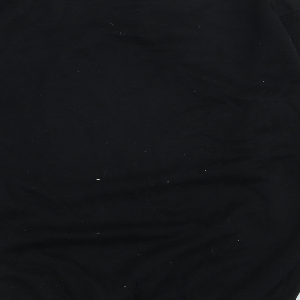 AX Paris Womens Black Cotton Pullover Sweatshirt Size M Pullover - Lips