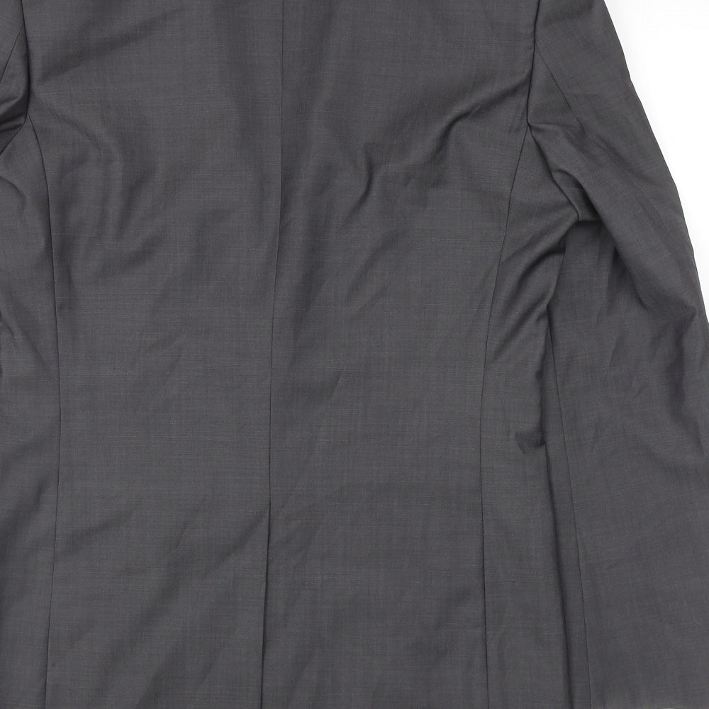 Marks & Spencer Mens Grey Wool Jacket Suit Jacket Size 36