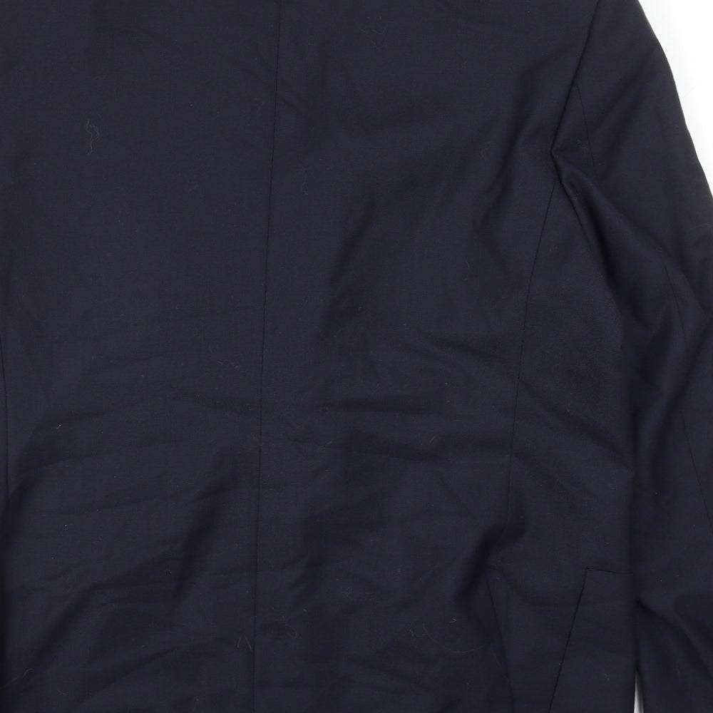 Skopes Mens Blue Wool Jacket Suit Jacket Size 44
