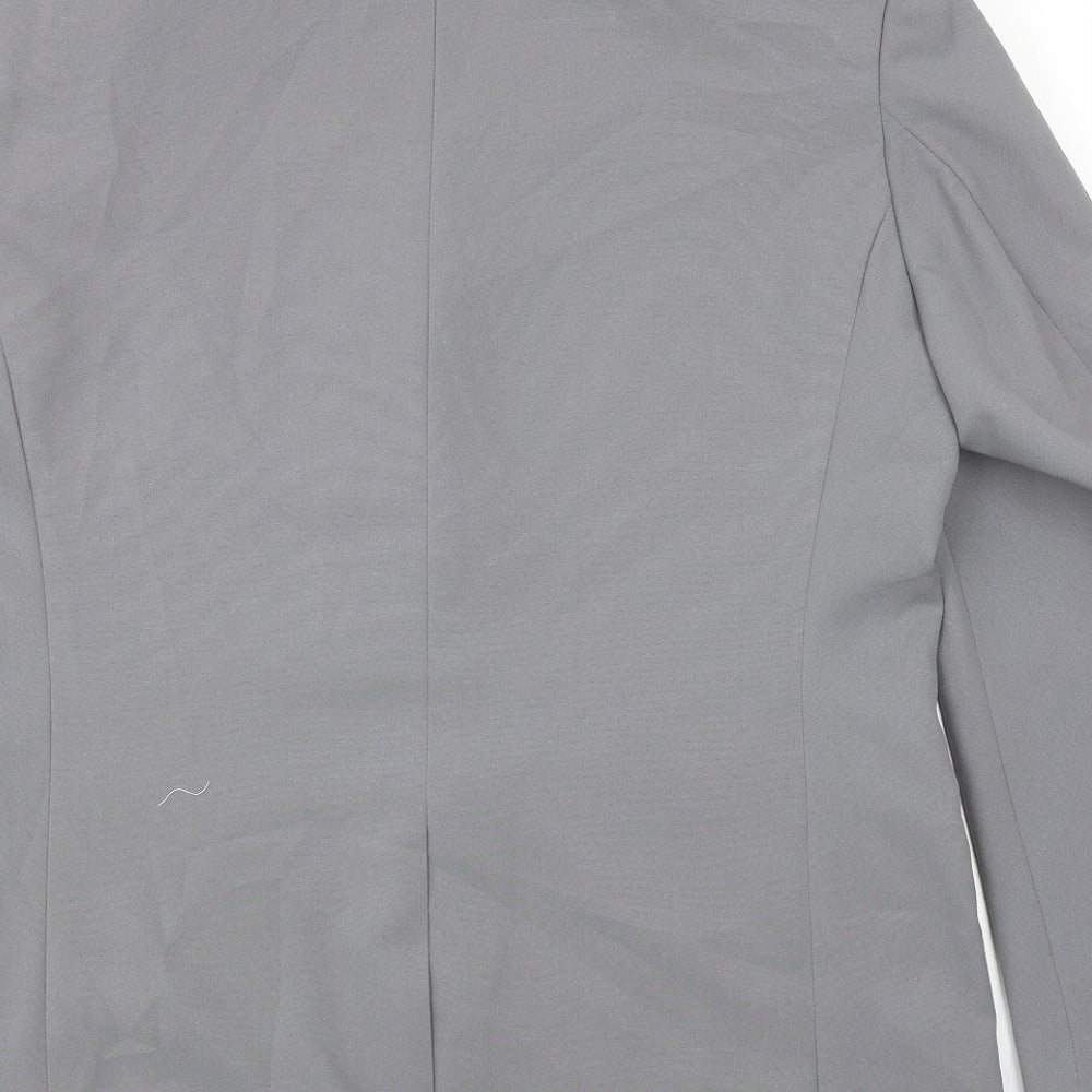 Jolliman Mens Grey Polyester Jacket Suit Jacket Size 42
