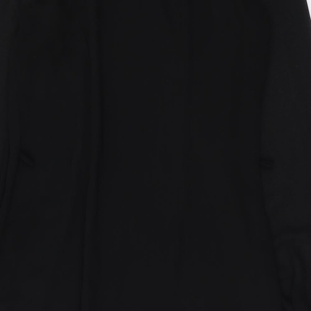 Atmosphere Womens Black Polyester Shift Size 8 Boat Neck Pullover