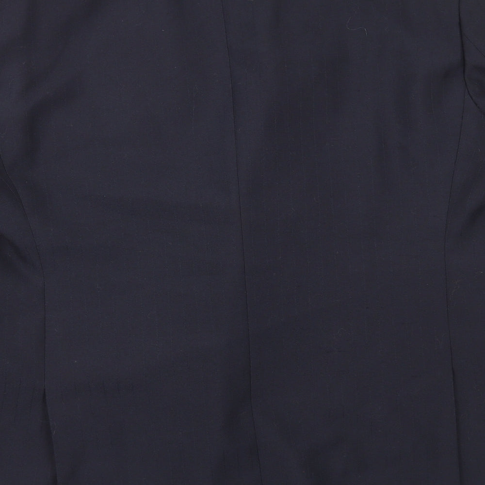 Vaughan Davies Mens Black Polyester Jacket Blazer Size 2XL