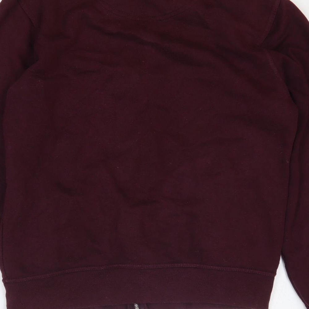 Burton Mens Purple Polyester Full Zip Sweatshirt Size S