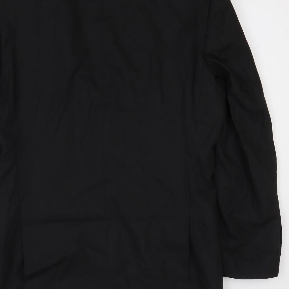 Marks & Spencer Mens Black Polyester Jacket Blazer Size 38