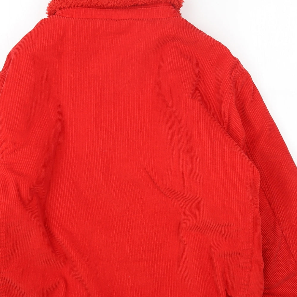 New Look Womens Red Jacket Size 10 Zip