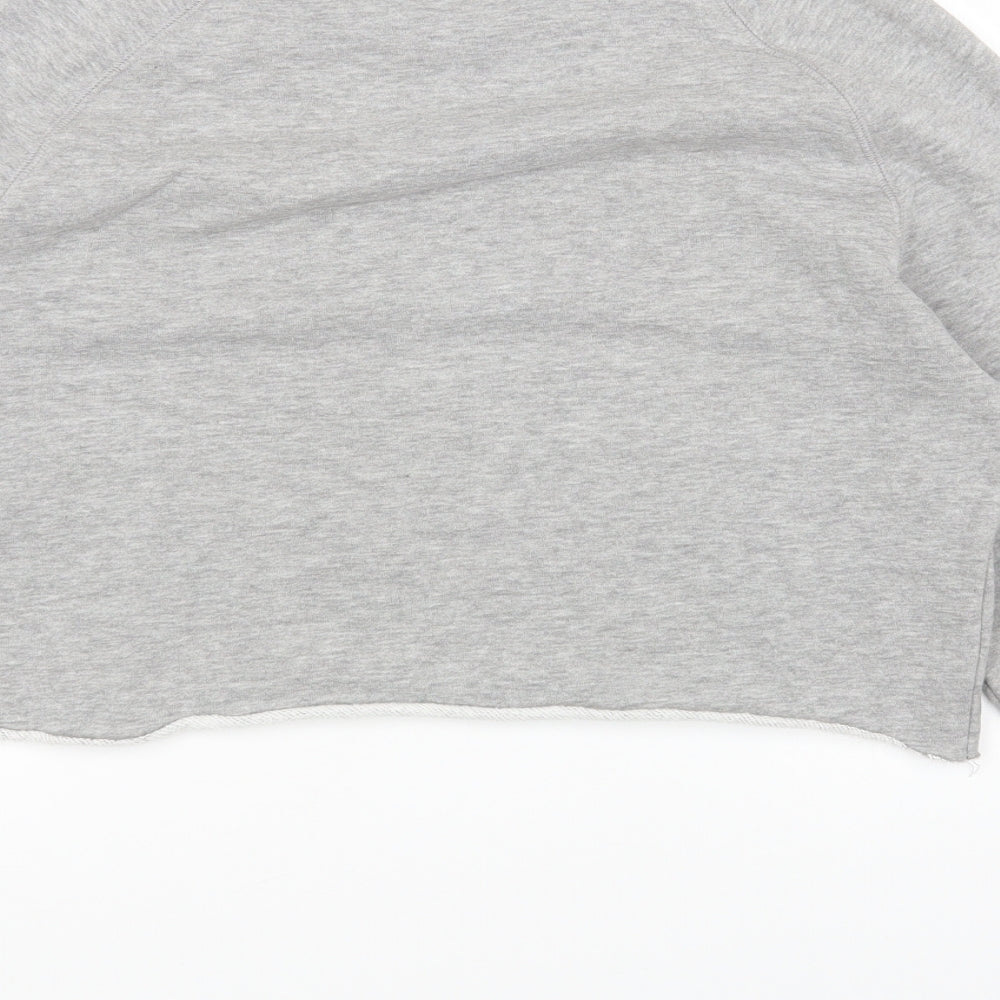 Union Womens Grey Cotton Pullover Sweatshirt Size S Pullover