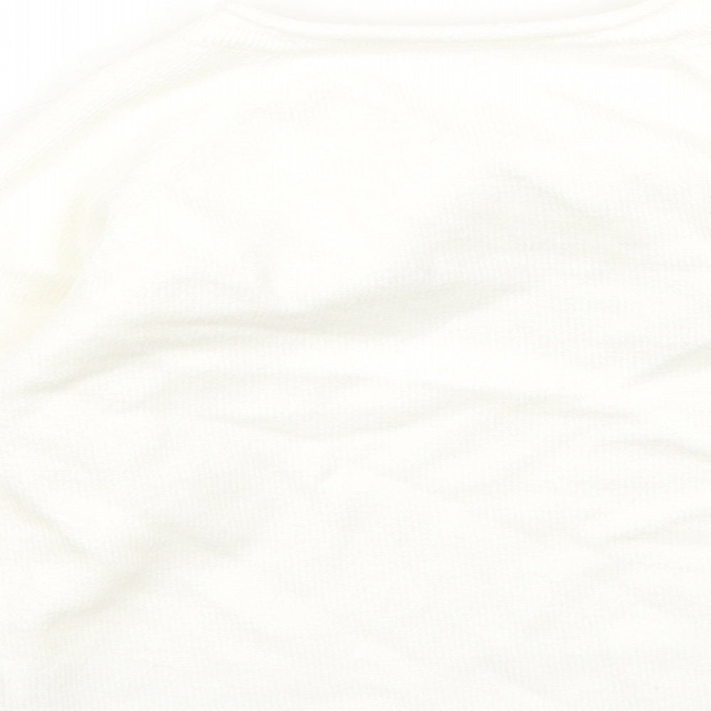 Nutmeg Boys White Viscose Pullover Jumper Size 6-9 Months Pullover