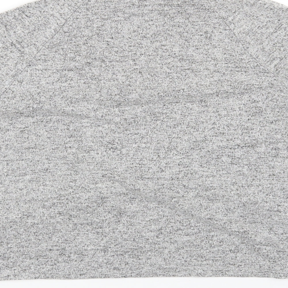 H&M Womens Grey Roll Neck Viscose Pullover Jumper Size S