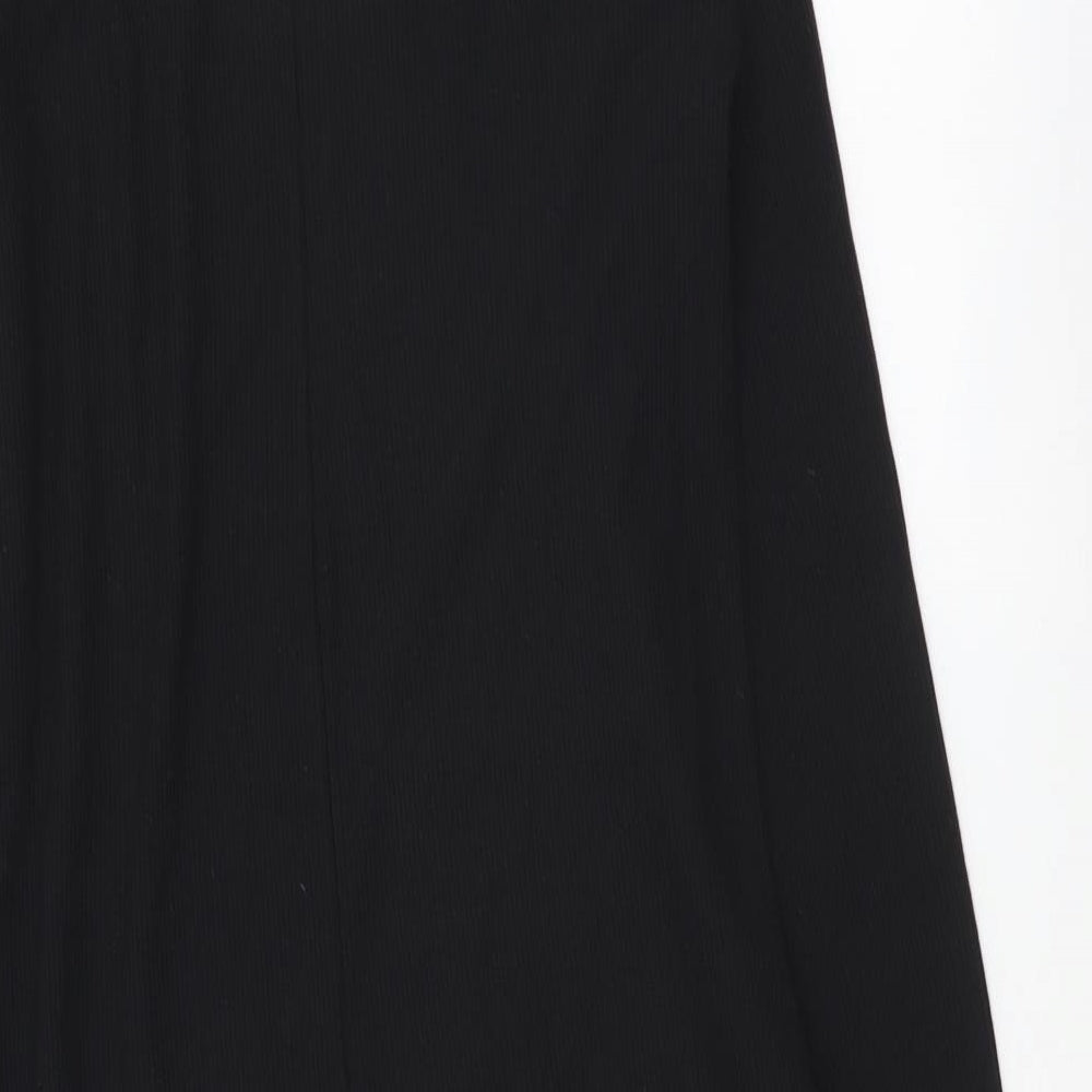 New Look Womens Black Polyester Jumper Dress Size 8 Roll Neck Pullover