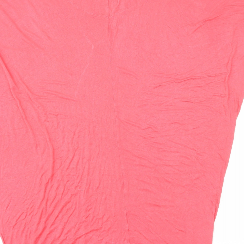 Principles Womens Pink Viscose Basic Blouse Size 12 V-Neck