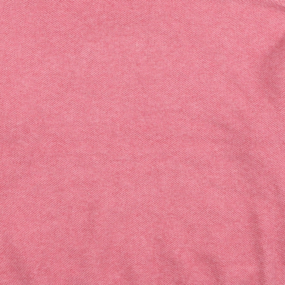 Marks & Spencer Womens Pink Roll Neck Acrylic Pullover Jumper Size XS