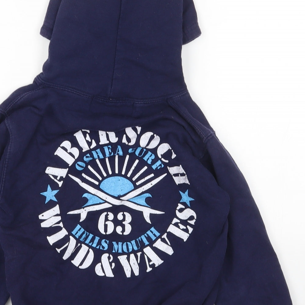 DISHER Boys Blue Cotton Pullover Hoodie Size M Pullover