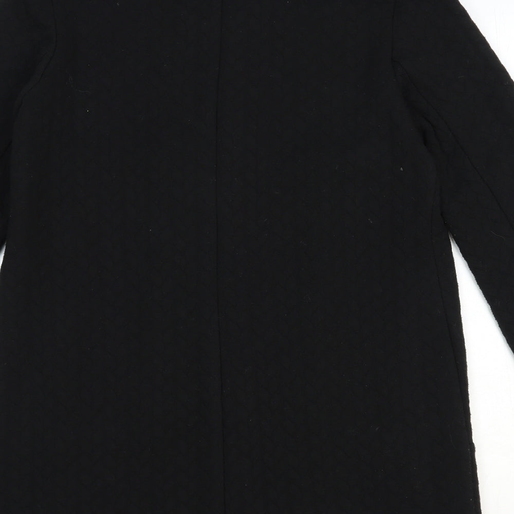 Red Herring Womens Black Overcoat Coat Size 8