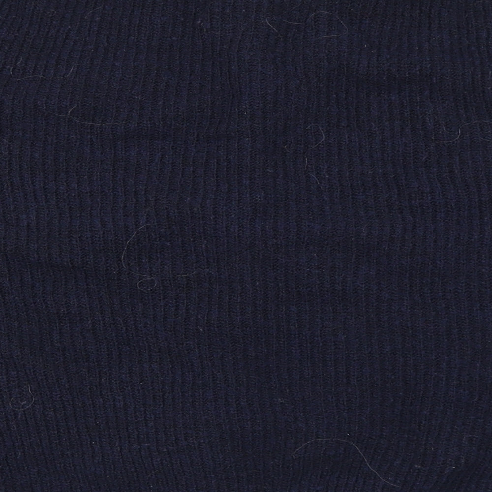 Grace & Mila Womens Blue Round Neck Polyester Cardigan Jumper Size M