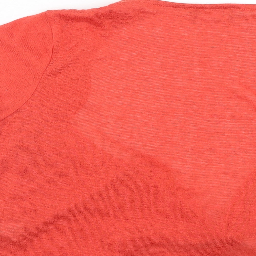 Per Una Womens Red V-Neck Polyester Shrug Jumper Size 14