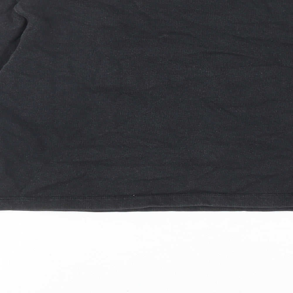 ASOS Womens Black Cotton Pullover Sweatshirt Size 4 Pullover