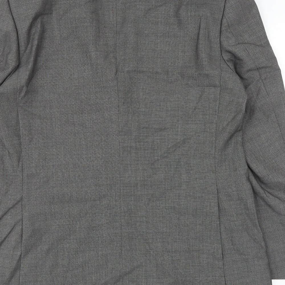 Marks & Spencer Mens Grey Viscose Jacket Blazer Size 44