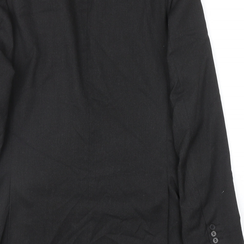 Burton Mens Grey Viscose Jacket Blazer Size 40