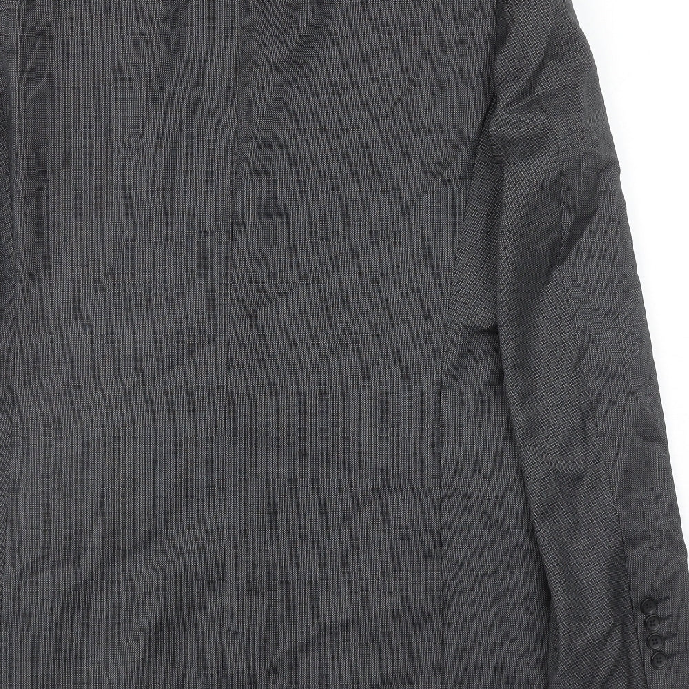 Marks & Spencer Mens Grey Wool Jacket Blazer Size 42