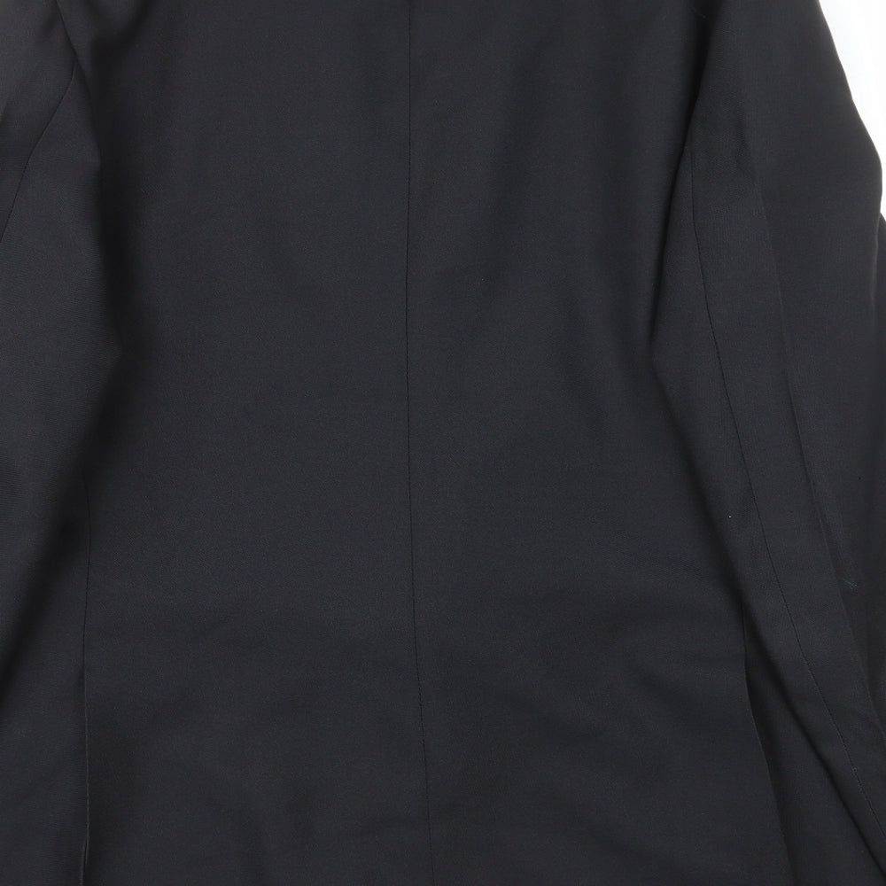 Foster Mens Black Polyester Jacket Blazer Size M