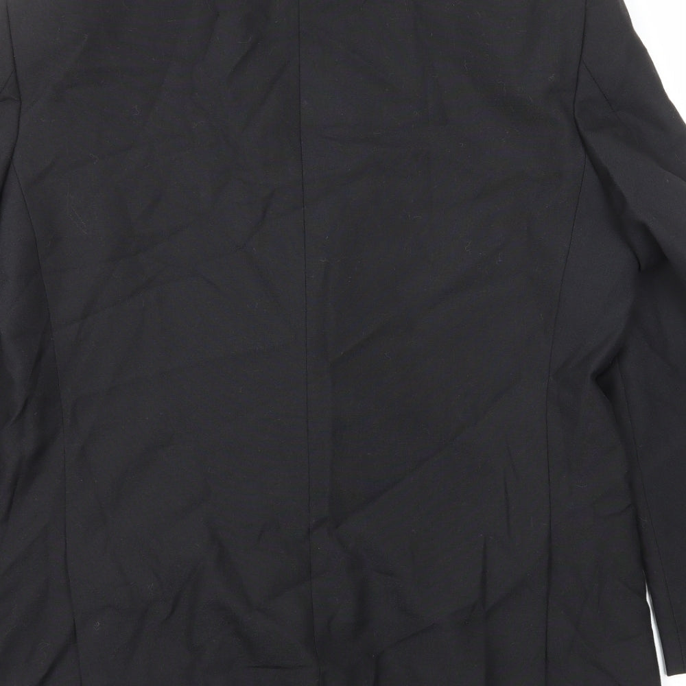 Mr Harry Mens Black Polyester Jacket Blazer Size S