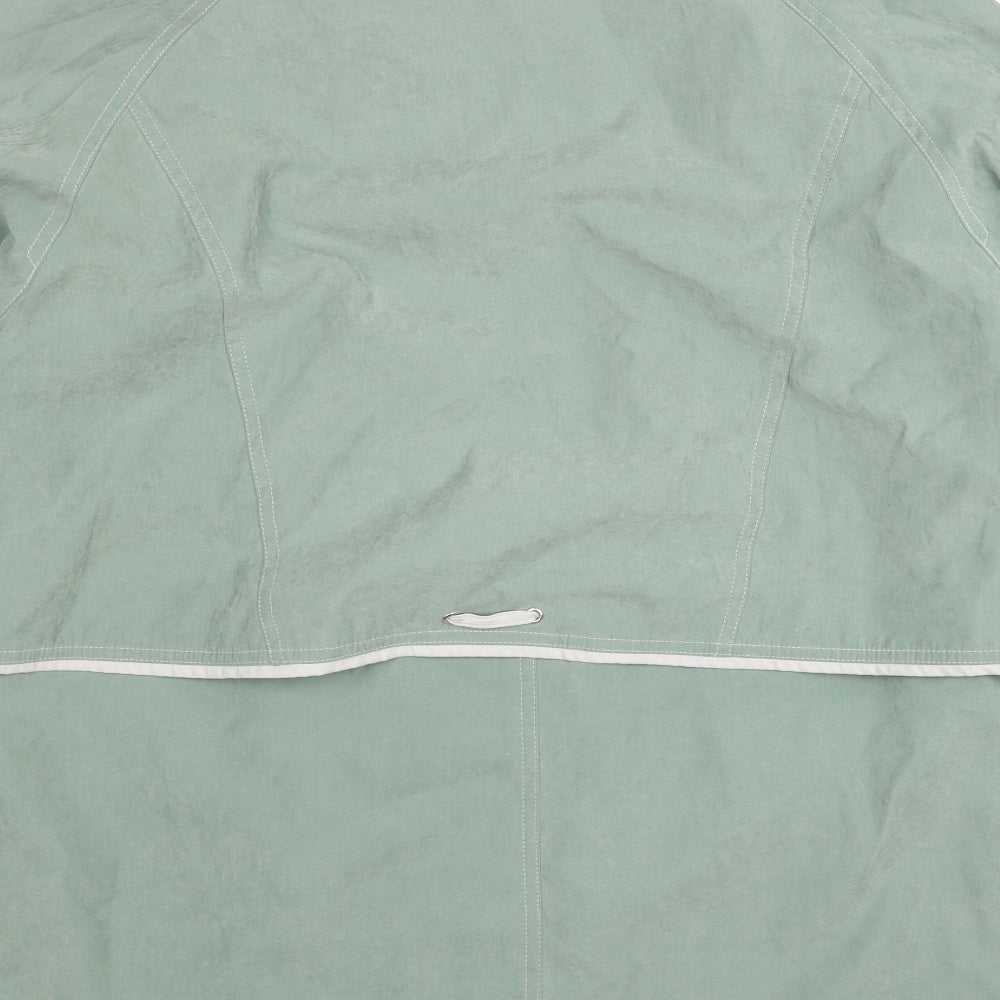 Berkertex Womens Green Overcoat Coat Size 14 Zip