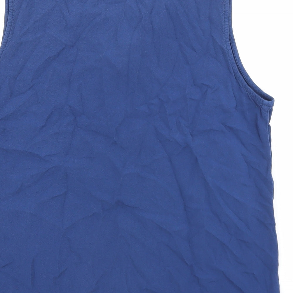 Joie de Vivre Womens Blue Viscose Basic Tank Size 14 V-Neck