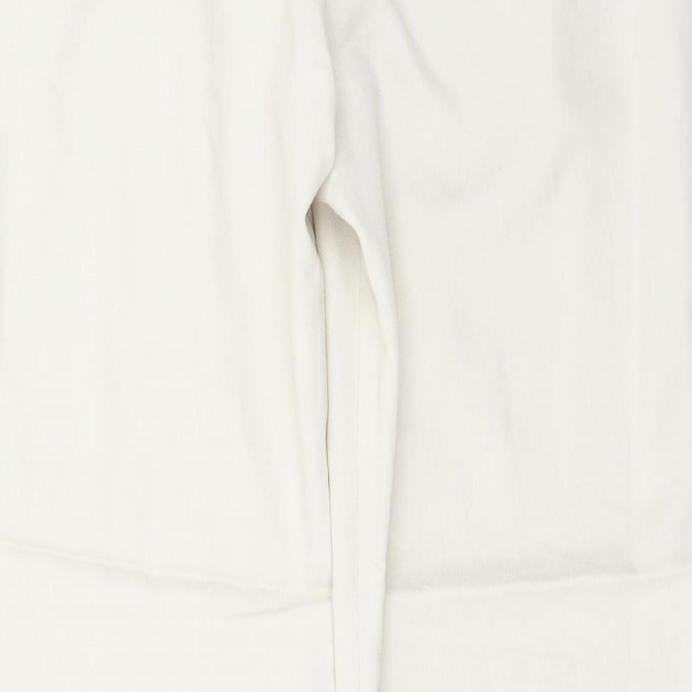 Essentials Womens Beige Viscose Trousers Size 12 Regular Button